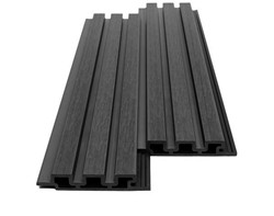 WPC PANEL 2ης ΓΕΝΙΑΣ ΜΕ 3D ΠΗΧΑΚΙΑ 25/147.5mm D.GREY 5570