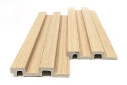 PS PANEL ΜΕ 3D ΠΗΧΑΚΙΑ 04 RESIDENCE 21/122 mm WHITE OAK