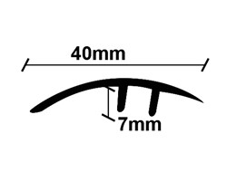 ΠΡΟΦΙΛ LAMINATE ΑΝΙΣΟΠΕΔΟ ΑΣΗΜΙ 40Χ2750mm